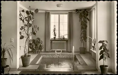 Ansichtskarte Kißlegg im Allgäu Wassertretstelle im Haus Lorello 1959