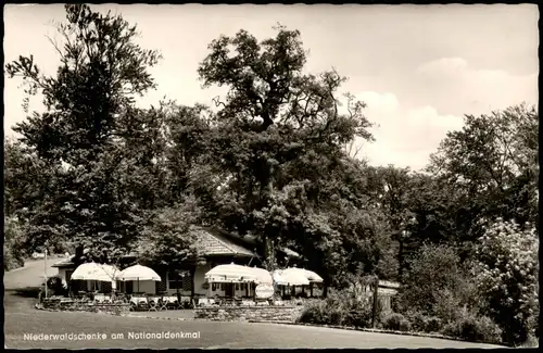 Ansichtskarte Rüdesheim (Rhein) Niederwaldschenke am Nationaldenkmal 1961