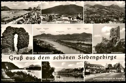 Rhöndorf-Bad Honnef Siebengebirge MB Königswinter, Godesberg uvm 1961