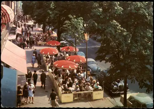 Ansichtskarte Düsseldorf Königsallee VW Käfer 1972