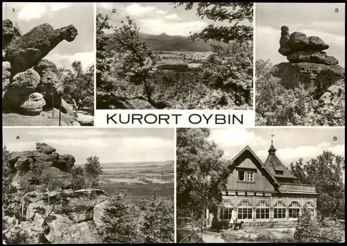 Ansichtskarte Oybin Töpfer, Baude, Henne, Papagei, Hochwald 1976