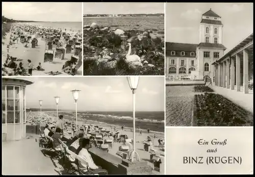 Ansichtskarte Binz (Rügen) Strand, Terrasse, Kurhaus - MB 1977