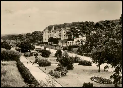 Ansichtskarte Zinnowitz Strandpromenade, Fotokarte 1964