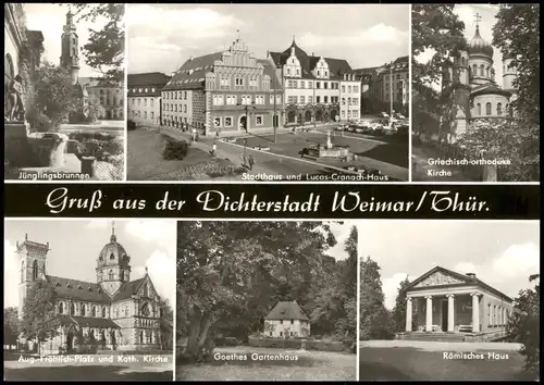 Ansichtskarte Weimar Kirche, Plätze, Gartenhaus 1982