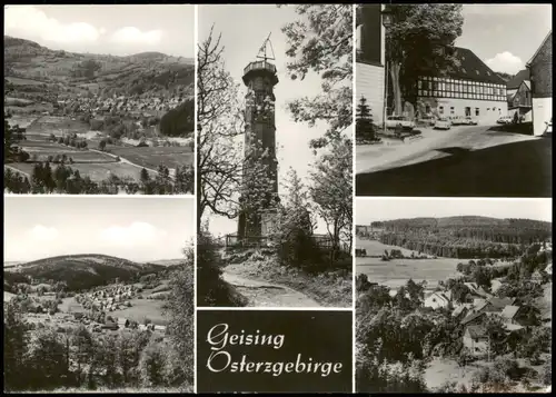 Geising-Altenberg (Erzgebirge) Aussichtsturm, Umland, Gasthaus - MB 1984