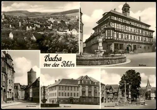 Ansichtskarte Vacha Totale, Storchenturm. Markt 1974