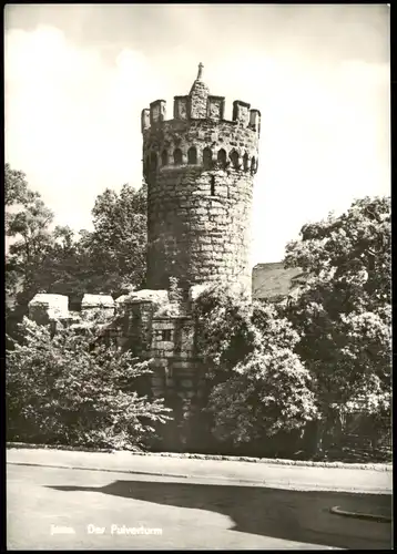 Ansichtskarte Jena Partie am Pulverturm 1971