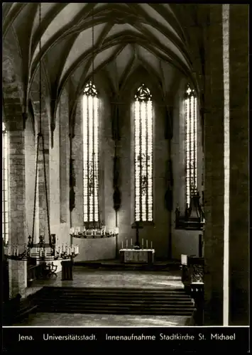 Ansichtskarte Jena Stadtkirche St. Michael - Altar 1968