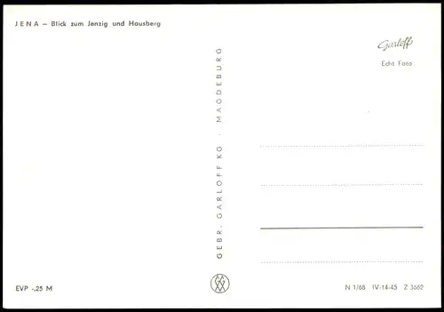 Ansichtskarte Jena Stadt, Neubauten, Fabrik - Jenzig 1968