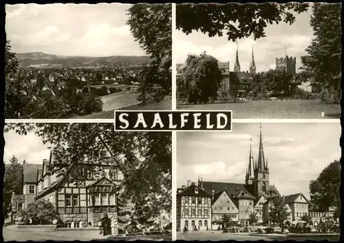 Ansichtskarte Saalfeld (Saale) Stadtteilansichten 4 Bild 1968