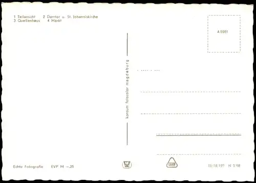 Ansichtskarte Saalfeld (Saale) Stadtteilansichten 4 Bild 1968