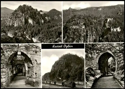 Ansichtskarte Oybin Umlandansichten, Kleinbahn Dampflokomotive MB 1975