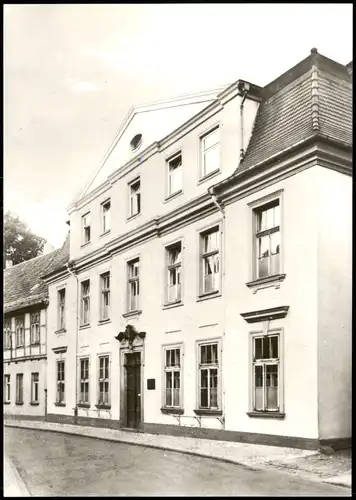 Ansichtskarte Salzwedel Jenny-Marx-Haus (18. Jh.) - Straße 1982