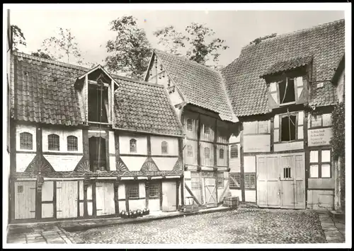 Ansichtskarte Salzwedel Bürgermeisterhof in der Burgstraße 1983