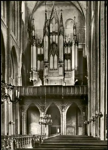 Ansichtskarte Schwerin Orgel: Friedrich Ladegast 1871 Dom 1973