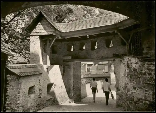 Ansichtskarte Burgk (Saale) Schloß - Wehrgang 1972