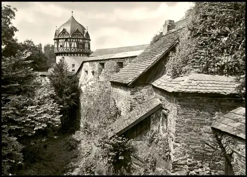 Ansichtskarte Burgkhammer-Burgk (Saale) Schloß Burgk - Wehrmauer 1970