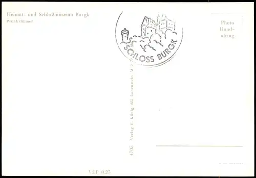 Burgkhammer-Burgk (Saale) Heimat- und Schloßmuseum Burgk Prunkzimmer 1971