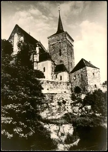 Ansichtskarte Bautzen Budyšin Michaeliskirche und Eselsberg - Fotokarte 1958