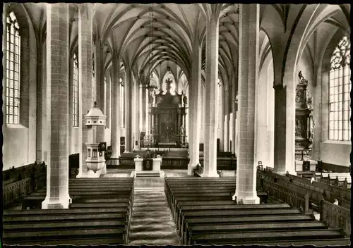 Ansichtskarte Bautzen Budyšin Dom St. Petrikirche - Altar Kanzel 1963