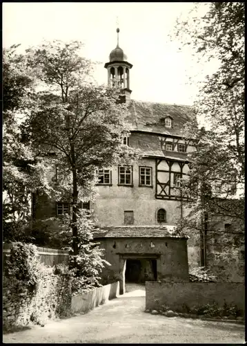 Ansichtskarte Burgkhammer-Burgk (Saale) Schloss Burgk - Eingang 1971
