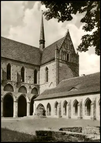 Ansichtskarte Chorin Kloster, Klosterhof 1974