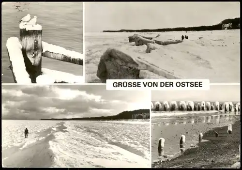 .Mecklenburg-Vorpommern Ostsee/ Baltic Sea im Winter Stimmungsbilder 1984