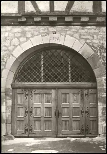 Schleusingen Eingangstor zum Naturhistorischen Museum Schloß Bertholdsburg 1984