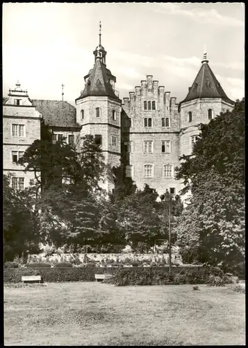 Ansichtskarte Schleusingen Schloß Bertholdsburg mit Park 1974