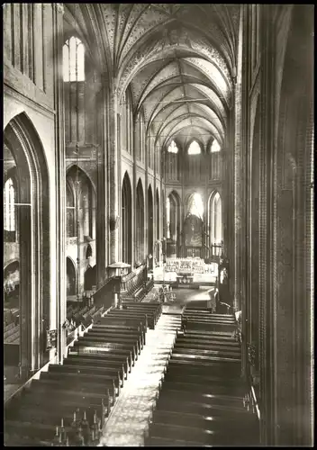 Ansichtskarte Schwerin Dom Innen - Altar, Fotokarte 1973