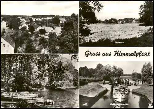 Himmelpfort-Fürstenberg/Havel DDR   Haussee, Schleusengraben, Stolpsee 1977