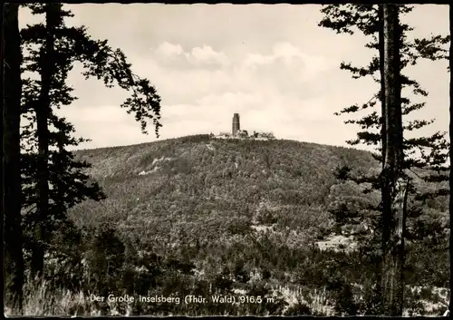 Brotterode Der Große Inselsberg (Thür. Wald) Fernansicht zur DDR-Zeit 1958