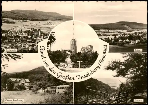 Brotterode DDR Mehrbildkarte Brotterode Tabarz Kleiner Inselsberg Trusetal 1962