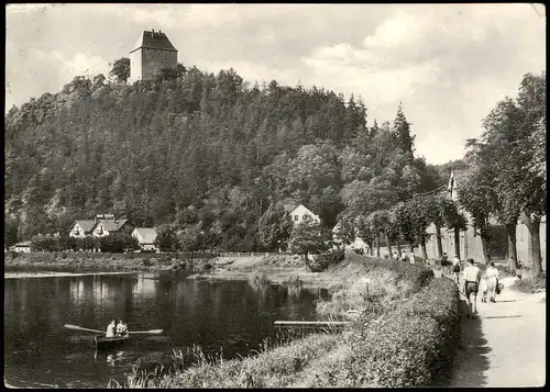 Ziegenrück/Saale Saale Partie a.d. Dr.-Reif-Promenade zur DDR-Zeit 1962