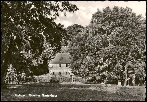 Ansichtskarte Weimar Goethes Gartenhaus Goethe Haus im Park 1962