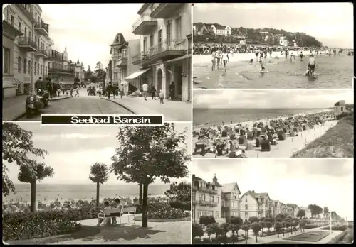 Bansin-Heringsdorf Usedom DDR   5 Ortsansichten  Ostsee Strand 1976