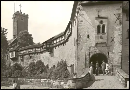 Ansichtskarte Eisenach Wartburg - Eingang 1981