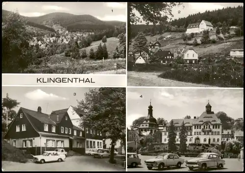 Ansichtskarte Klingenthal Stadt, Aschbergschänke, Platz der Einheit 1985