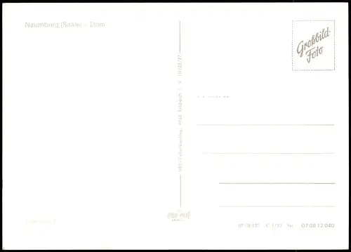 Ansichtskarte Naumburg (Saale) Straßenpartie mit Geschäften und Dom 1977