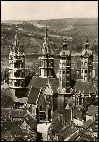 Ansichtskarte Naumburg (Saale) Blick über den Dom zum Hang 1977