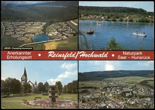 Ansichtskarte Reinsfeld Luftbilder, AZUR Camping, Fluss 1983