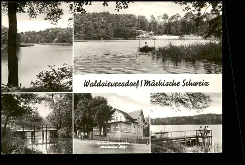 Waldsieversdorf DDR Mehrbildkarte Märkische Schweiz Ortsansichten 1985