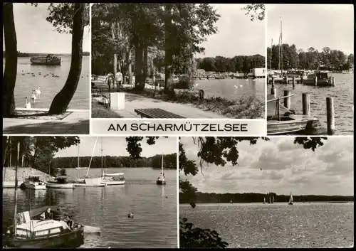 Pieskow-Bad Saarow Scharmützelsee Mehrbildkarte mit 5 Foto-Ansichten 1985