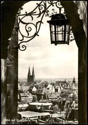 Ansichtskarte Quedlinburg Stadtteilansicht zur DDR-Zeit 1965