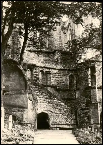 Ansichtskarte Oybin Berg Oybin Blick v. Bergfriedhof z. Klosterkirche 1967