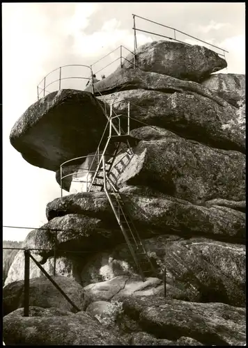 Hasserode-Wernigerode Ottofels Fels-Partie DDR AK Ottofelsen 1975