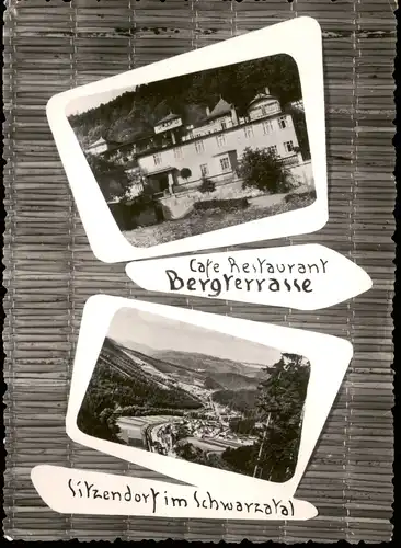 Sitzendorf DDR Mehrbildkarte mit Café Restaurant Cleemanns Bergterrasse 1974