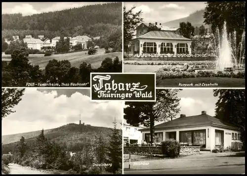 Tabarz/Thüringer Wald DDR mit FDGB Heim, Kurpark, Inselsberg uvm. 1973