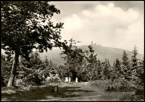 Ansichtskarte Brotterode Blick vom Rennsteig zum Großen Inselsberg 1962