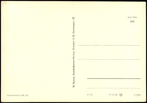 Ansichtskarte Rathen DDR Mehrbildkarte mit Orts- und Umland-Ansichten 1961